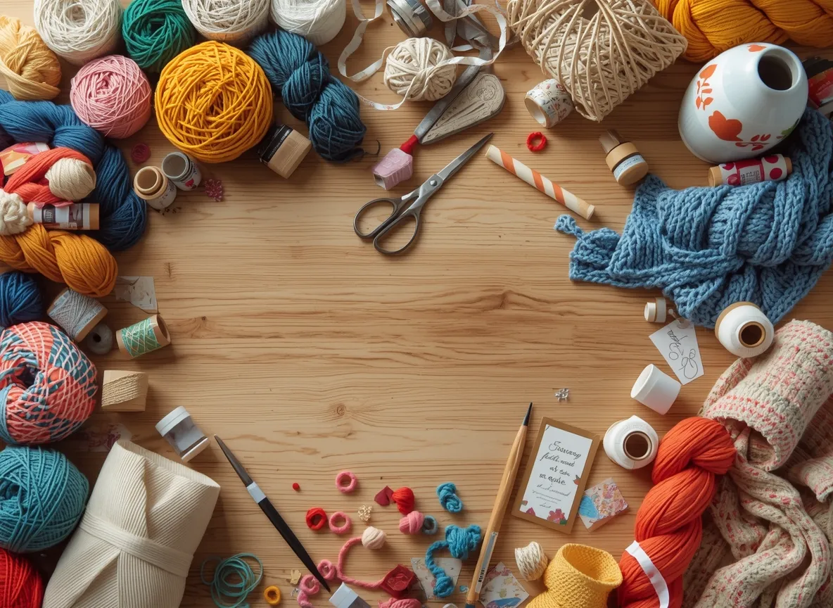 Handmade gift crafting supplies and materials